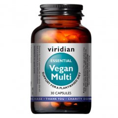 Viridian Vegan Multi (multivitamín pre vegánov) 30 kapsúl EAN 5060003591191
